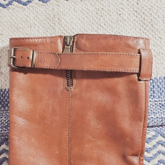 Italian Chestnut Brown Genuine Leather Riding Boot- 37 - Picture 15 of 15